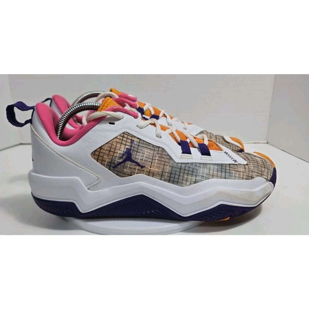 Nike Air Jordan One Take 4 White/Gold/Purple Lakers Basketball Shoes Size 9 US
